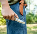 Tool | Kid-Safe Knife | Young Explorers | Leather Sheaf