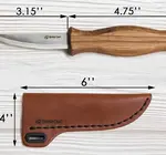 Tool | Whittling Knife | Leather Sheath