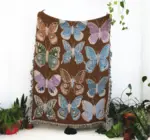 Blanket | Recycled Cotton/Acrylic | Butterfly & Moth Tapestry
