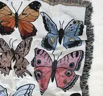 Blanket | Recycled Cotton/Acrylic | Butterfly & Moth Tapestry