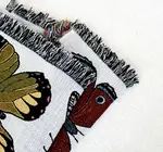 Blanket | Recycled Cotton/Acrylic | Butterfly & Moth Tapestry