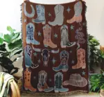 Blanket | Recycled Cotton/Acrylic | Howdy Cowgirl Tapestry