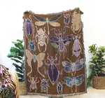 Blanket | Recycled Cotton/Acrylic | Insects Tapestry