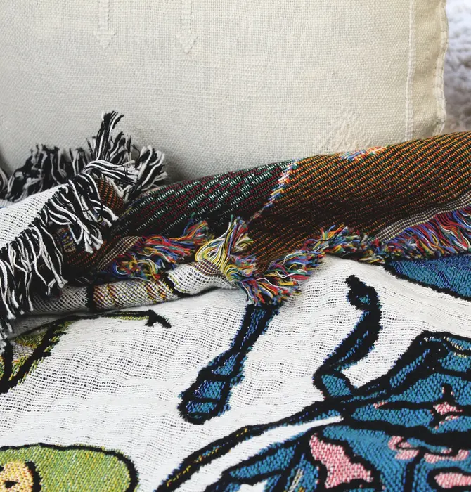 Blanket | Recycled Cotton/Acrylic | Insects Tapestry