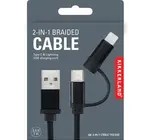 Cable | 2-in-1 Braided | Black