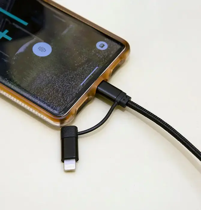 Cable | 2-in-1 Braided | Black