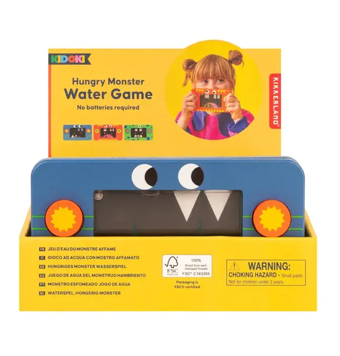 Wooden Water Game | Hungry Monster | Assorted