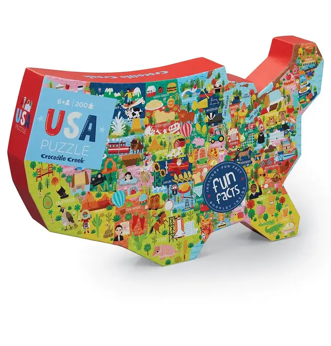 Puzzle | 200-Piece | USA Shaped