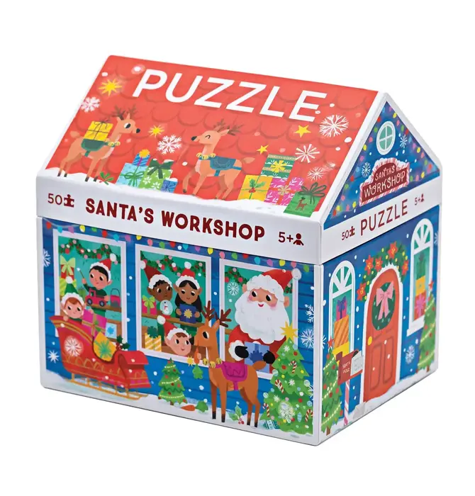 Puzzle | 50-Piece Holiday | Santa's Workshop