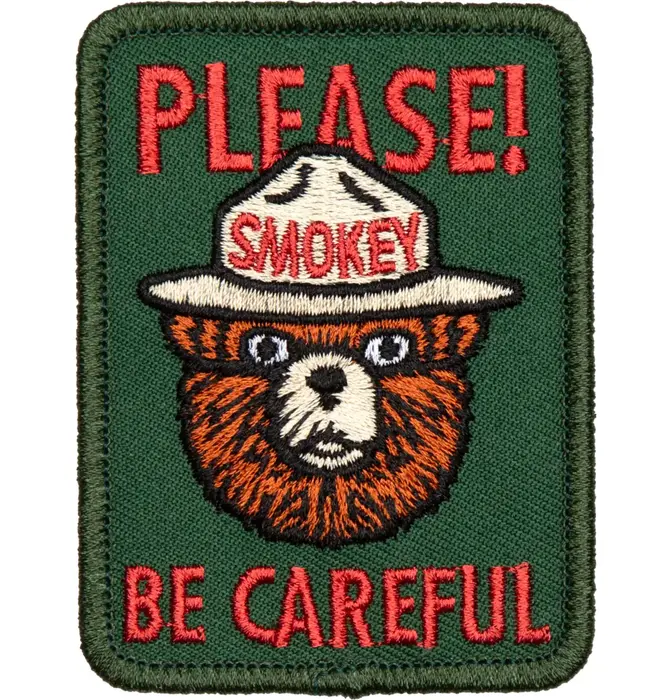 Patch | Embroidered | Please Be Careful | Smokey Bear