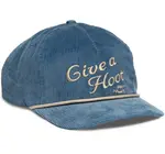 Hat | 5-Panel Corduroy | Give A Hoot, Don't Pollute | Blue
