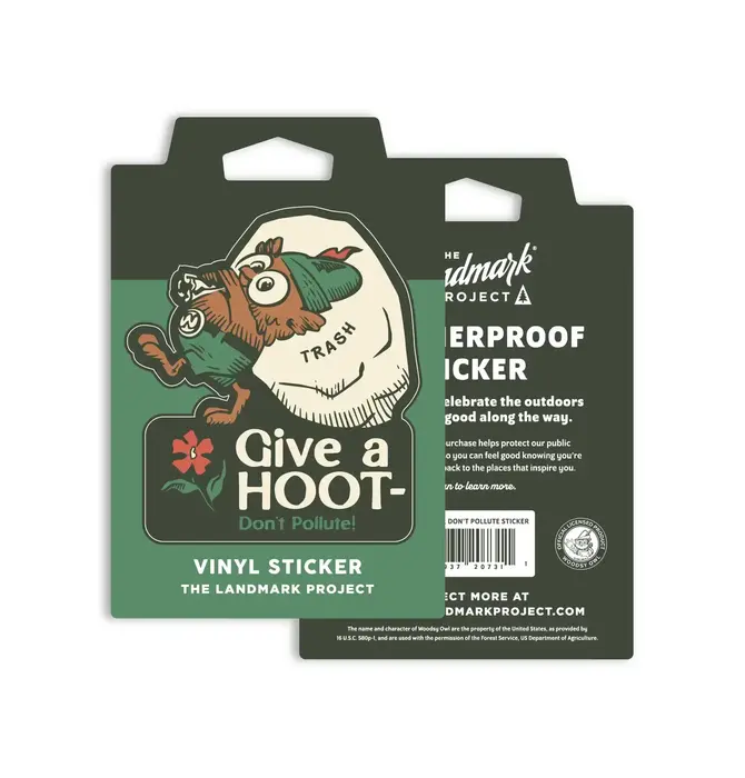 Sticker | Vinyl | Give A Hoot, Don't Pollute | Woodsy Owl