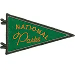 Patch | Embroidered | National Parks Pennant | Green
