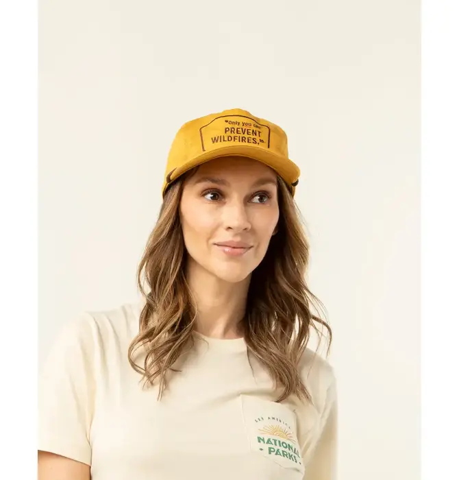 Hat | Cotton | Only You Can Prevent Wildfires | Mustard