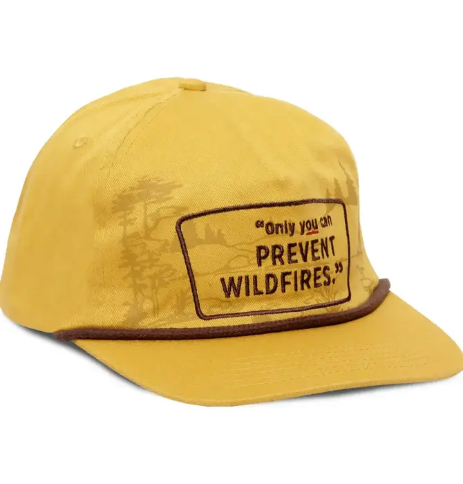 Hat | Cotton | Only You Can Prevent Wildfires | Mustard