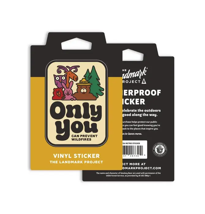 Sticker | Vinyl | Only You Can Prevent Wildfires | Smokey Bear