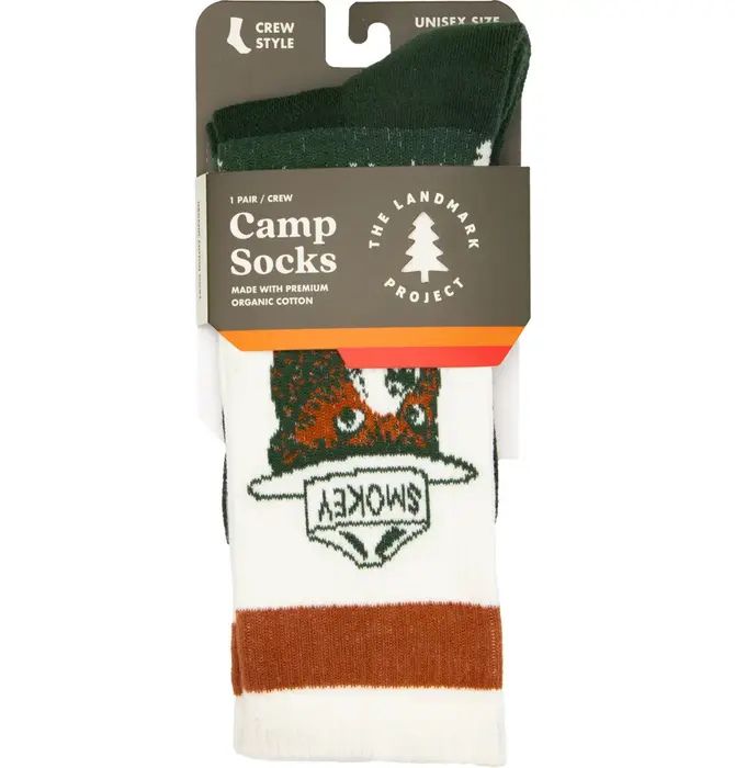 Socks | Organic Cotton | Prevent Wildfires | Smokey Bear | Small/Medium Unisex