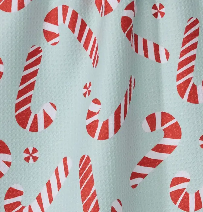 Tea Towel | Microfiber Holiday | Peppermint Twist