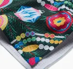 Tea Towel | Microfiber Holiday | Shiny Ornaments