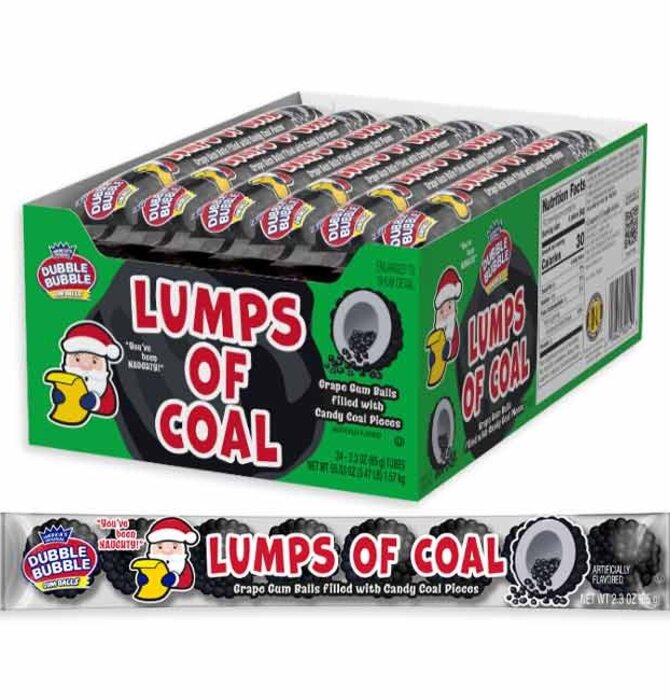 Candy | Dubble Bubble Lumps of Coal | Grape Gumballs
