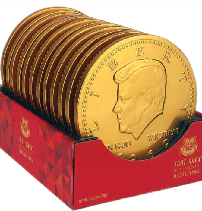 Candy | Fort Knox Giant Medallion | Milk Chocolate