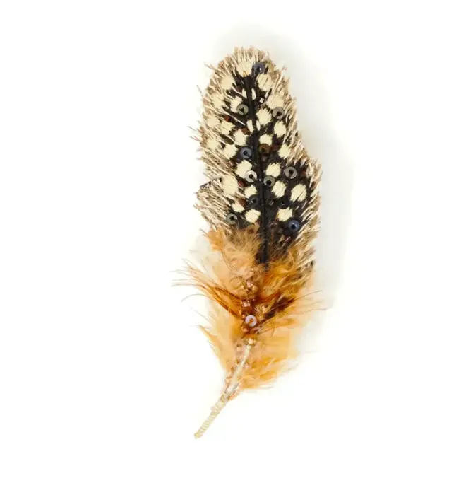 Brooch Pin | Guinea Feather