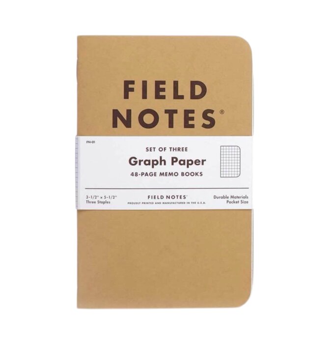 Memo Book | Kraft Field Notes | 3-Pack