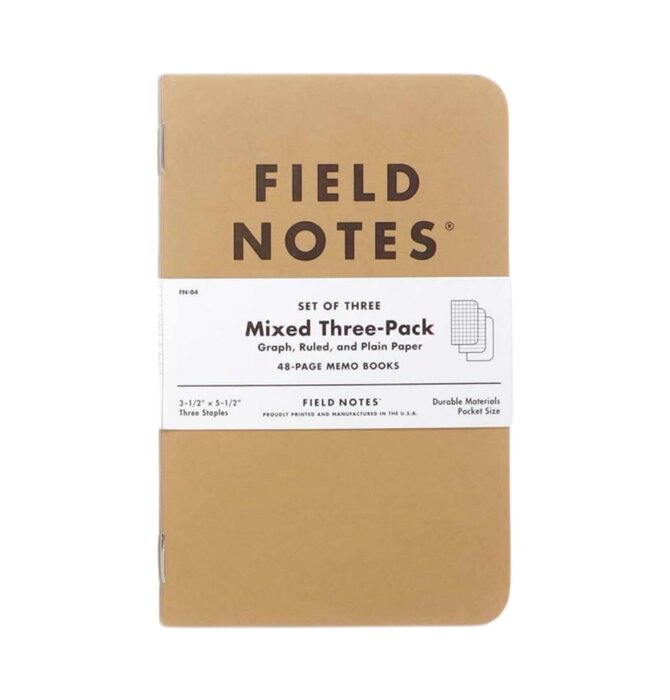Memo Book | Kraft Field Notes | 3-Pack