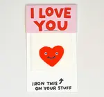 Card | Iron-On | I Love You / Heart Face