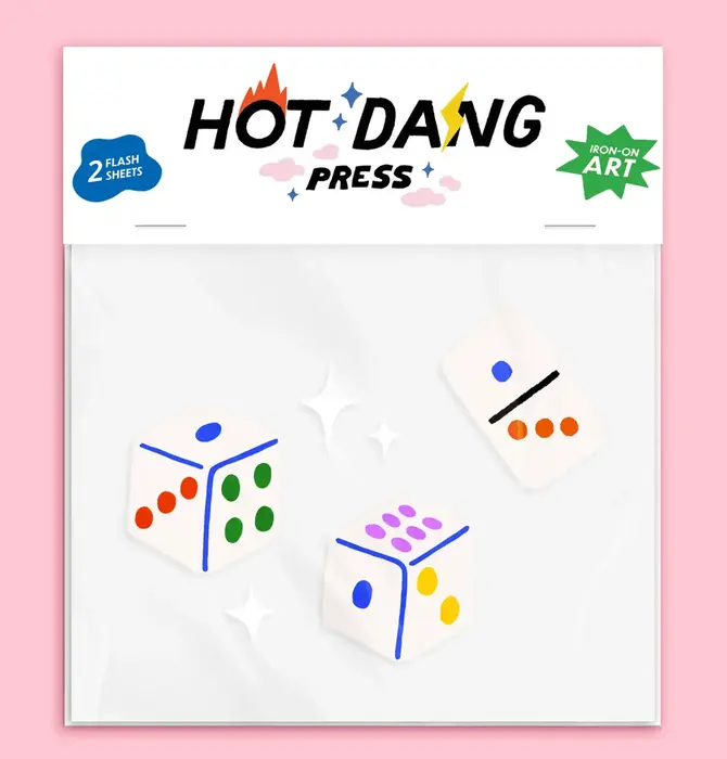 Art | Buddies | Iron-On | Dice & Dominoes