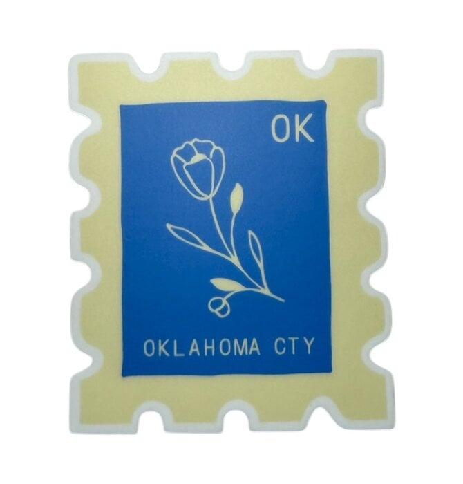 Sticker | Vinyl | Stamp | Oklahoma City OK | Bluebird