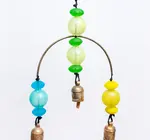 Mobile Chime |  Frosted Round Abouts | Blue/Green/Yellow
