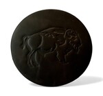 Coaster | Leather Embossed | Buffalo/Bison