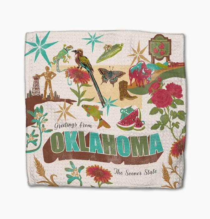Dishcoth Set | Microfiber | Greetings from Oklahoma