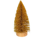 Tree | Sisal Bottle Brush | Gold Glitter