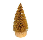 Tree | Sisal Bottle Brush | Gold Glitter