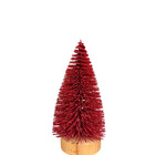 Tree | Sisal Bottle Brush | Red Glitter