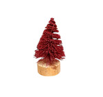 Tree | Sisal Bottle Brush | Red Glitter