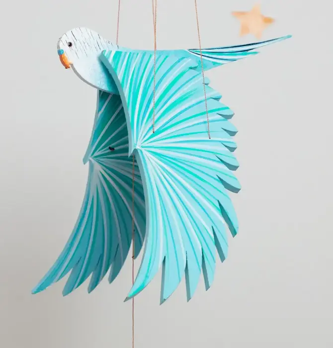 Mobile | Flying | Parakeet Budgie