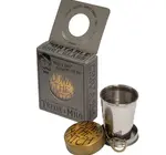 Shot Glass | Collapsible | "Down the Hatch"