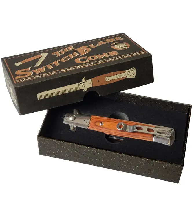Comb | Switchblade Folding | Rosewood Handle