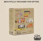 Toy Set | Emergency Helicopter & Rescue Cars | Classic Wooden