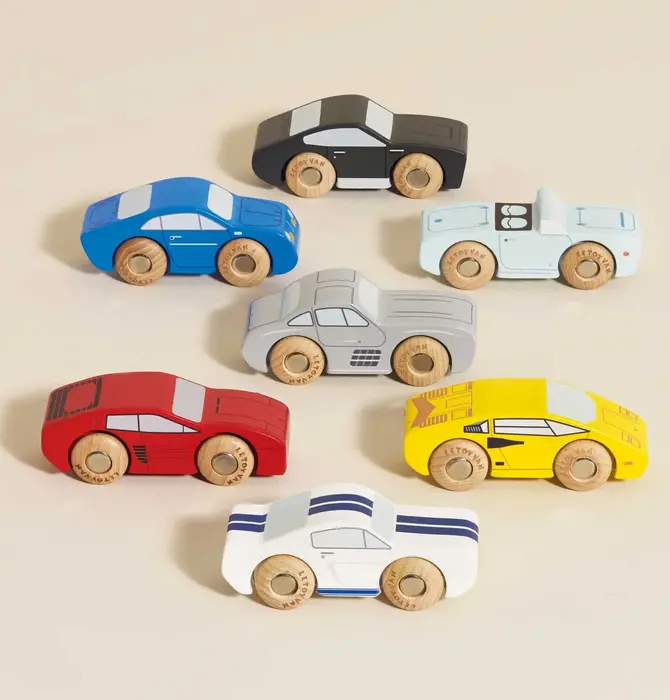 Toy Set | Sports Cars | Classic Wooden