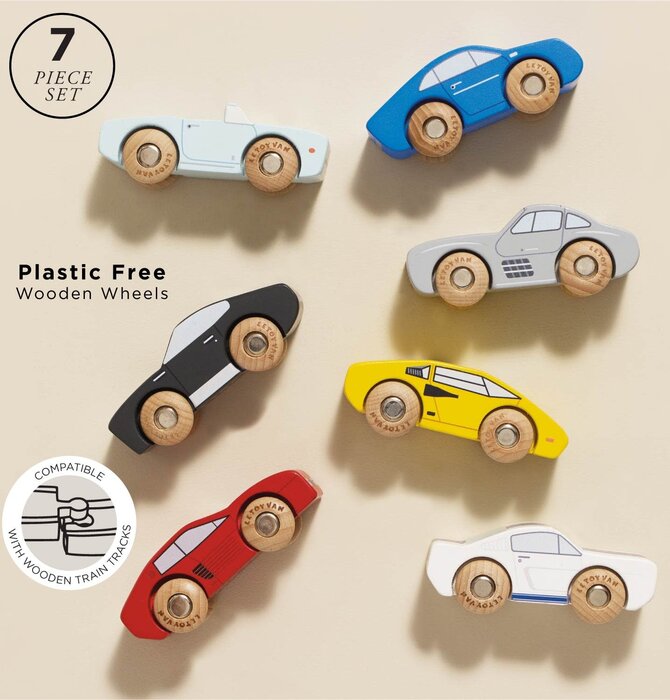 Toy Set | Sports Cars | Classic Wooden