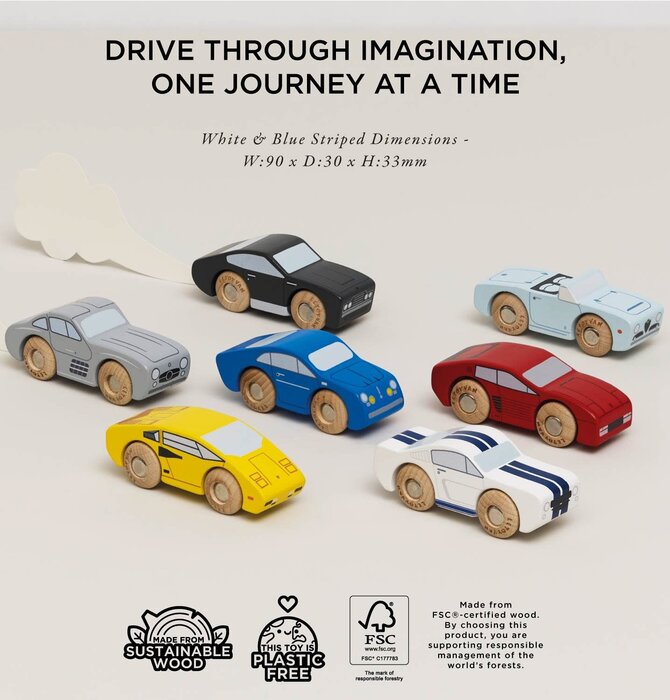 Toy Set | Sports Cars | Classic Wooden