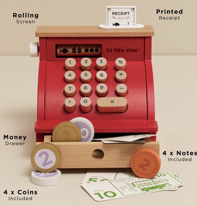 Toy | Cash Register & Money | Classic Wooden