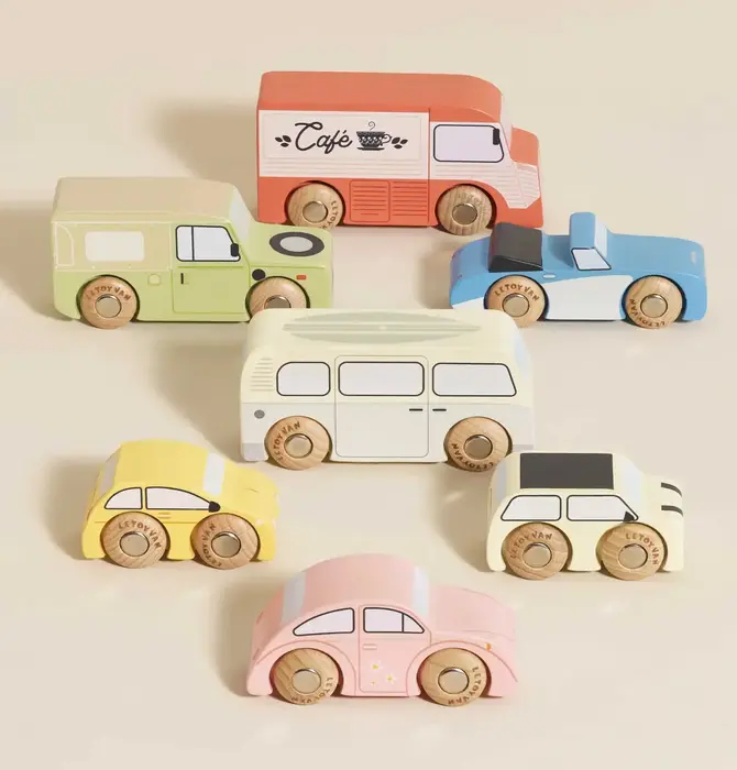 Toy Set | Vintage Cars | Classic Wooden
