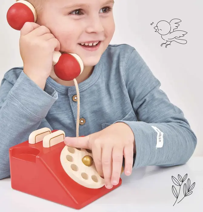 Toy | Vintage Phone | Classic Wooden
