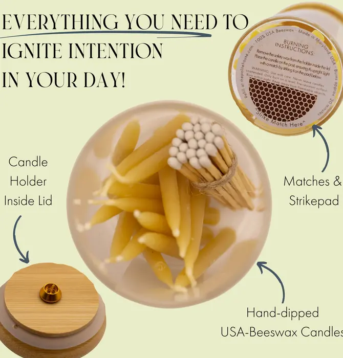 Candle | Beeswax | 20 Minute Mindful