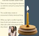 Candle | Beeswax | 20 Minute Mindful